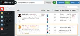 Buzzsumo Review (Alternative): The Best Way to Create Content 9 Ninja outreach UI