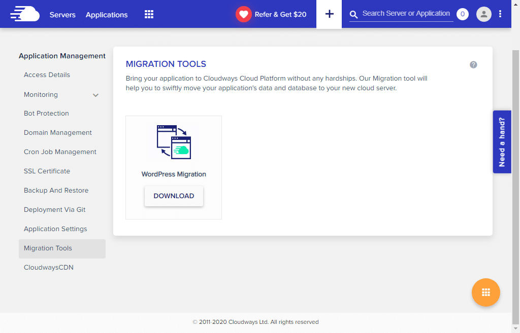 migration tools for website