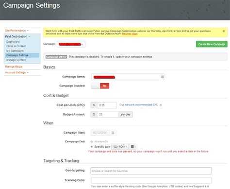 Outbrain Publisher Review: Best Native Ads Network 4 advertiser dashboard outbrain