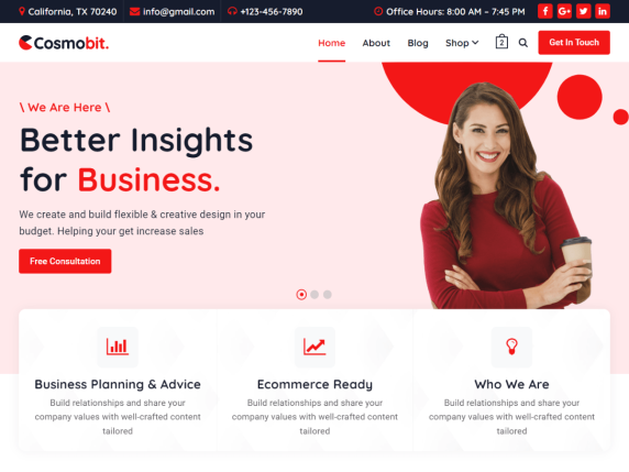 Cosmobit woocommerce theme